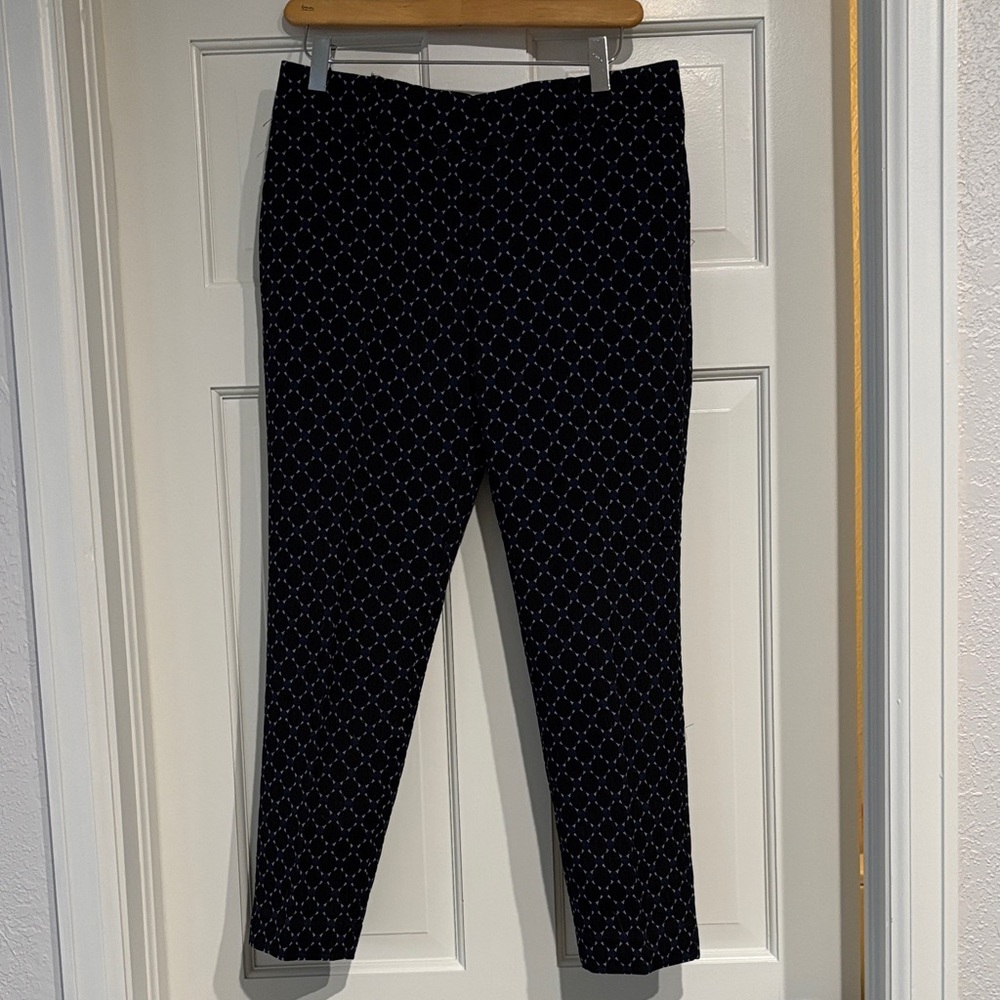 Ann Taylor Women’s  Navy Patterned Dress Pants